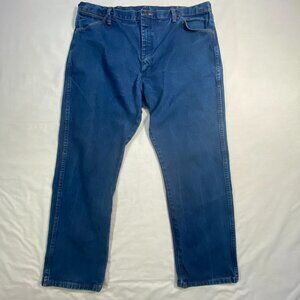 Wrangler 13MWZ Jeans Men 40x30 Blue Denim Straight American Cotton Western Work